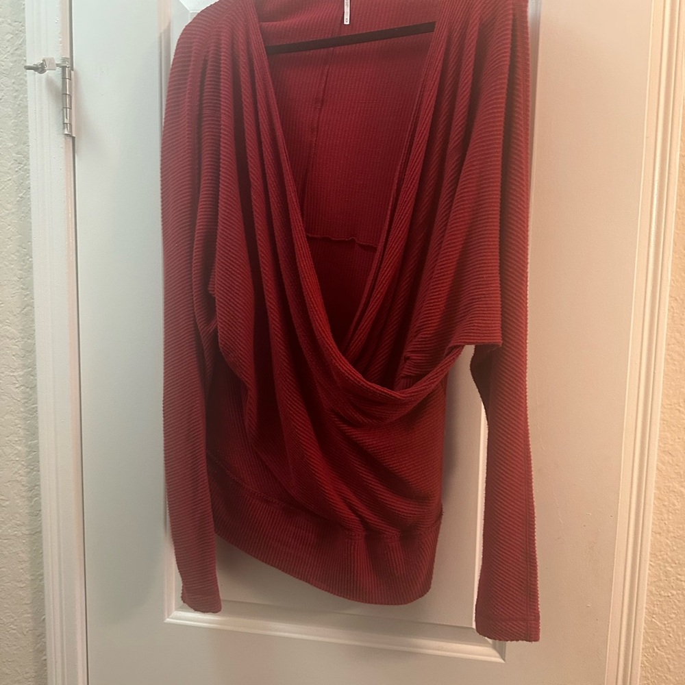 Free People Red Sweater
